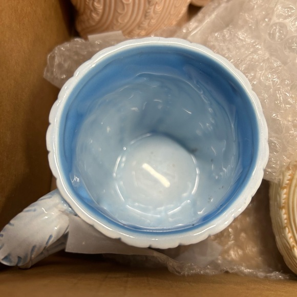 Takahashi set 4 floral handmade San Francisco mugs coffee tea ceramic RARE - Picture 8 of 11